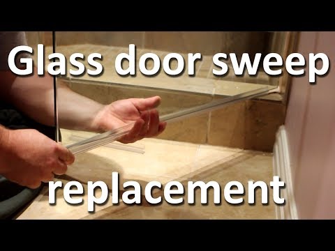 Shower glass door sweep replacement Shower glass door sweep replacement