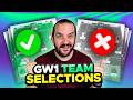 RATING YOUR FPL TEAM SELECTIONS FOR GW1  | Fantasy Premier League Tips 2024/25