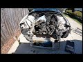 the engine is out of the e46 m54b25 removal