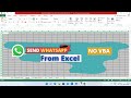 How To Send WhatsApp Message From Excel - NO VBA #ExcelToWhatsapp #ExcelWhatsapp