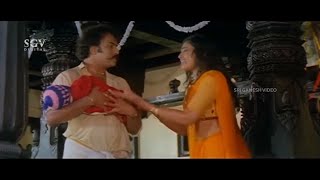 Meena Begs Ravichandran to Give Back Her Baby | Putnanja Kannada Movie Part-8 | Umashree, Lokesh