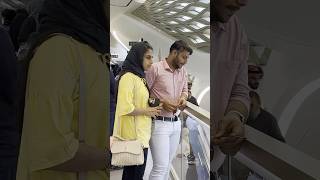 First time experience. ആദ്യമായി റിയാദ് metro യിൽ 😍🥰 #riyadhmetro #subscribe #shorts #couplegoals