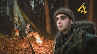 Übernachtung ALLEIN bei -1°C | Winterbiwak | Bushcraft Camping