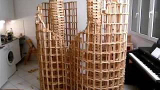 HTK#7 - kapla construction destruction domino : double spirale