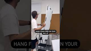 Teacher hack!🤯 If you don’t have enough bulletin boards in your classroom, hang foam core instead!