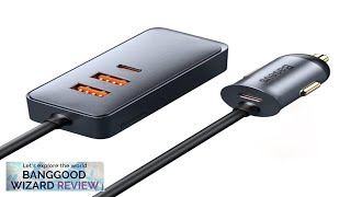 Baseus 120W PPS Multi-Port Fast Charging Car Charger With Extension Cord 3U+1C Review