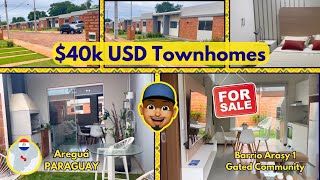 $40k USD TOWNHOMES FOR SALE in Paraguay (Gated Community Barrio Arasy - Areguá, Paraguay)