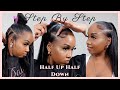 Step By Step Half Up Half Down Sew In || Ft. Klaiyi Hair