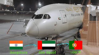 Aviation 43  ETIHAD AIRWAYS BOEING 787-9 (Economy) | BLR-AUH | AUH-LIS | Flight Review【Tig Brother】