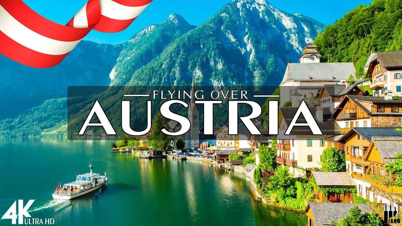 FLYING OVER AUSTRIA (4K UHD) - Relaxing Music Along With Beautiful ...