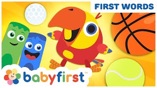Toddler Learning Video Words w Color Crew & Larry | Baby Learning First Words & ABC | Baby First TV