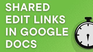 Share a link to edit a Google Doc, step by step