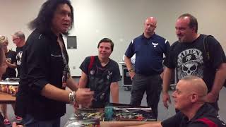 Gene Simmons meets Ben Matteo