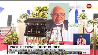 Prof. Bethwel Ogot laid to rest at his home in Gem, Siaya County