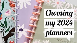 Choosing my 2024 Planner Lineup - How I Decide Which Planners I'm Going to Use - Brainstorming!