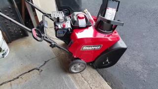 Snapper SS822E Single Stage Snow Blower Review