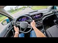 2023 Volkswagen T-Cross [1.0 TSI 110HP] |0-100| POV Test Drive #1848 Joe Black