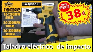 mini destornillador, eléctrico  de impacto, motor Brushless  16 volt , potente con 3 modos de fuerza