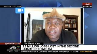 South Africa has lost 2.2 million jobs in the second quarter | Zwelinzima Vavi