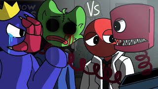 Boxy boo vs poppy Playtime and rainbow friends (animation) Red is crazy