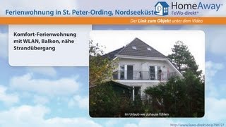 St. Peter-Ording: Komfort-Ferienwohnung mit WLAN, Balkon, nähe - FeWo-direkt.de Video