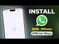 How to Install WhatsApp On iPhone! [2026 updated Guide]