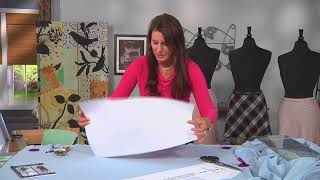 How to cut a skirt pattern on the bias on It’s Sew Easy with Angela Wolf (1502-3)