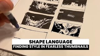 Fearless Thumbnails- Tap into your shape language through bold markmaking.