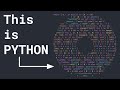 I made a DONUT-SHAPED DONUT.C in PYTHON