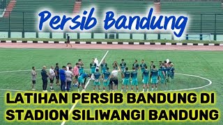 Latihan Persib Bandung Sore Hari Di Stadion Siliwangi Bandung