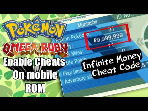 How To Enable Cheats On Pokemon Omega Ruby All Cheats | Infinite Money ...