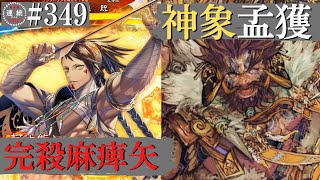 三国志大戦349【覇者】(軻比能)完殺麻痺矢戦法VS(孟獲)神象の極意