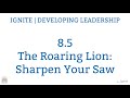 Ignite 8.5 - The Roaring Lion - Sharpen Your Saw