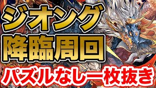 【ジオング周回】パズルなし１枚抜き編成！！同キャラ禁止でもシヴァドラで超快適に周回できます！【ふみパズ#679】