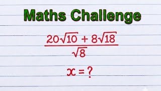 Only 1 in 10 Can Solve This Nice Square Root Simplification Problem