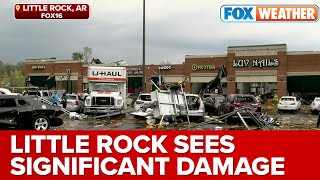 Significant Damage In Little Rock, AR From Tornado