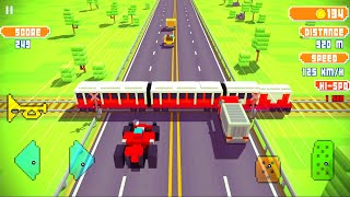 BLOCKY HIGHWAY : TRAFFIC RACING ( LEVEL 62 ) ANDROID GAMEPLAY