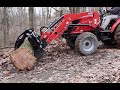 #633 How I get Red Oak Logs to The Yard!