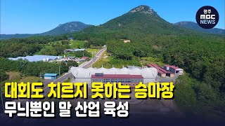 대회도 치르지 못하는 승마장..무늬뿐인 말 산업 육성 (뉴스투데이 2021.10.13 광주MBC)