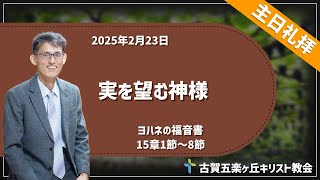 「実を望む神様」2025年2月23日主日礼拝