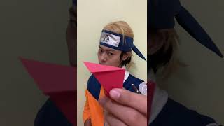 throwing star Naruto #origami #shorts #reels #subscribe #fypage #smile