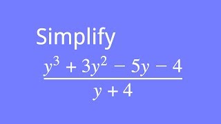 How to use algebraic division to simplify an expression