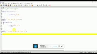 using for, while and do while loop in perl