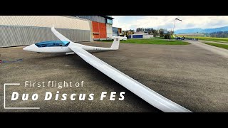 First flight of Duo Discus FES 001 D-KXLF