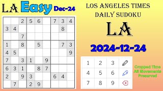 Los Angeles Times Daily Sudoku 2024-12-24 2004 Easy