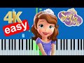 Sofia The First Theme Song (Easy) Piano Tutorial 4K