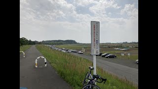 鬼怒川サイクリングルート周回コース（自転車載動画）