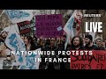 LIVE: Nationwide protests against pension reform in France