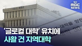 '글로컬 대학' 유치에 사활 건 지역대학 | 대구MBC뉴스