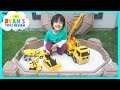 Step2 Sandbox Construction Vehicles Dump Truck with Toy Cars and Trains